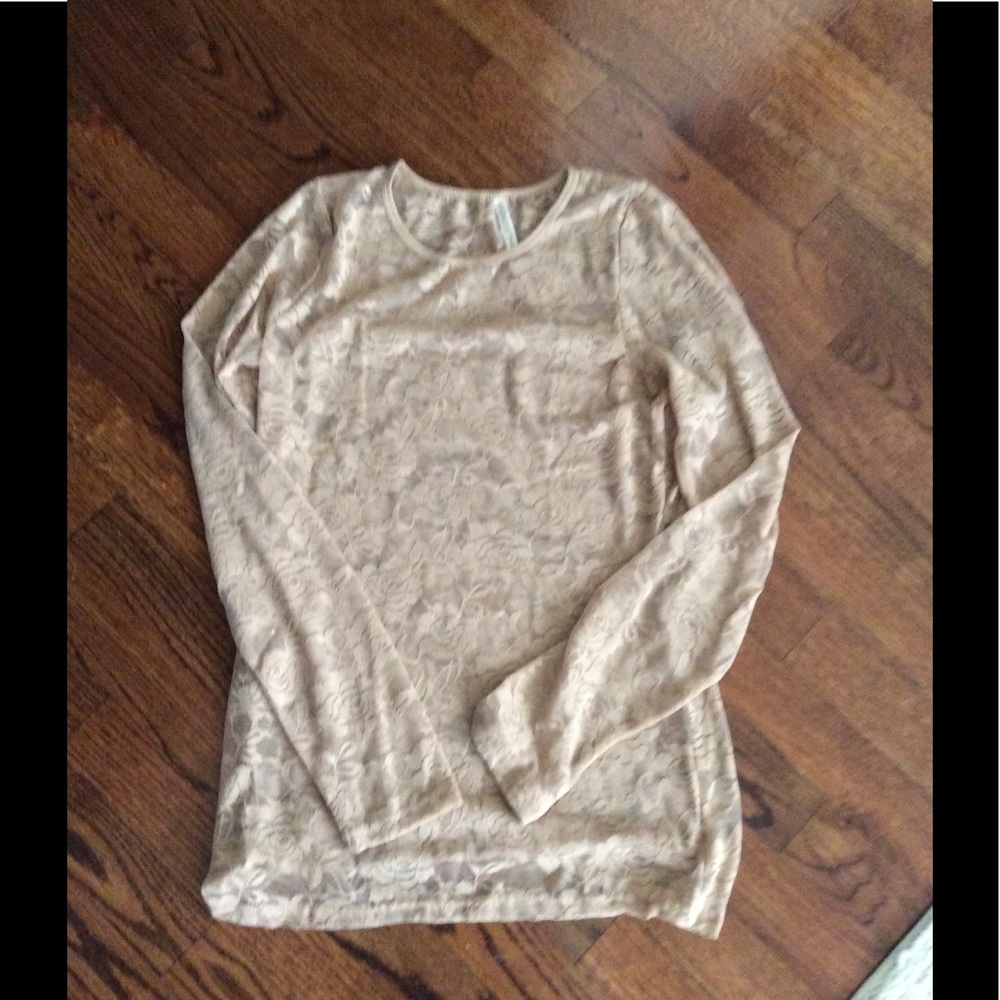Lace long Sleeve Top no Label